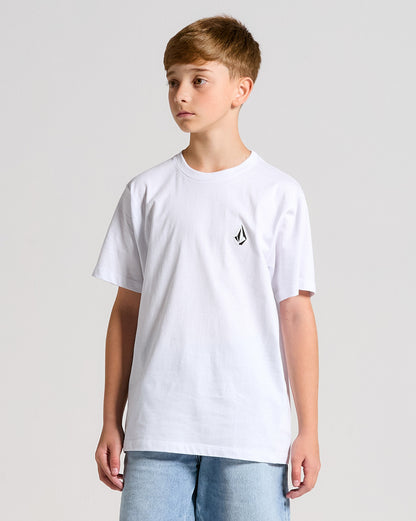 Camiseta Volcom Iconic Juvenil Branca