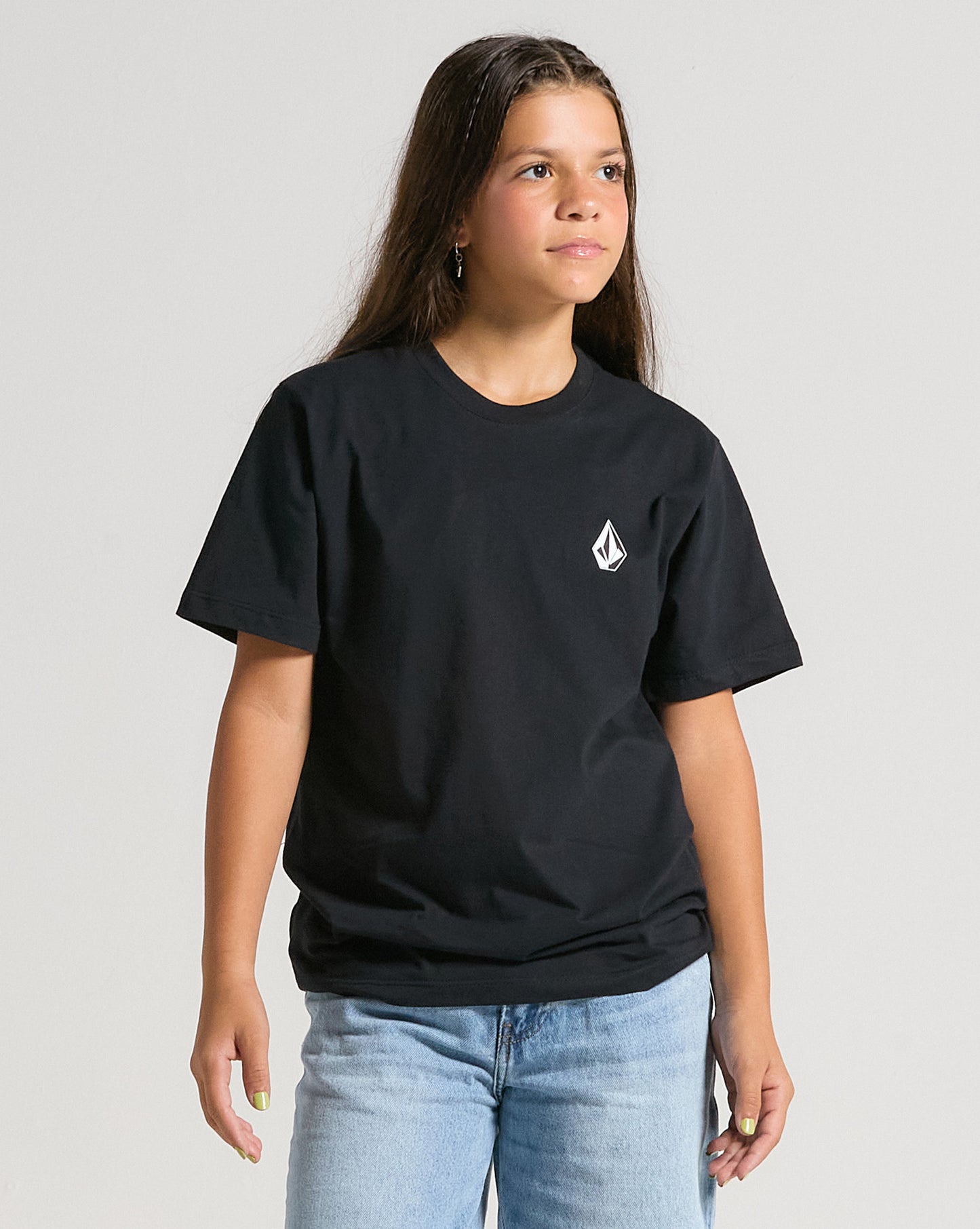 Camiseta Volcom Iconic Juvenil Preta