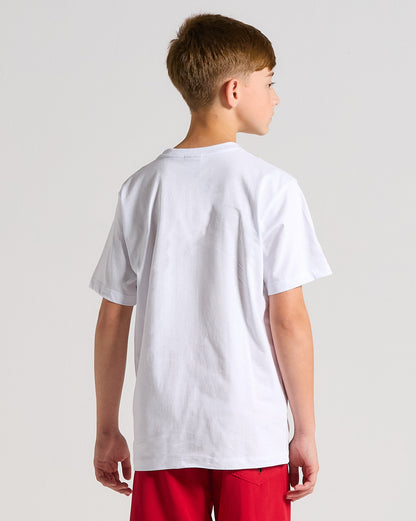 Camiseta Volcom Crisp Stone Juvenil Branca