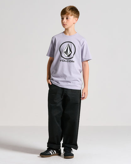 Camiseta Volcom Crisp Stone Juvenil Roxa