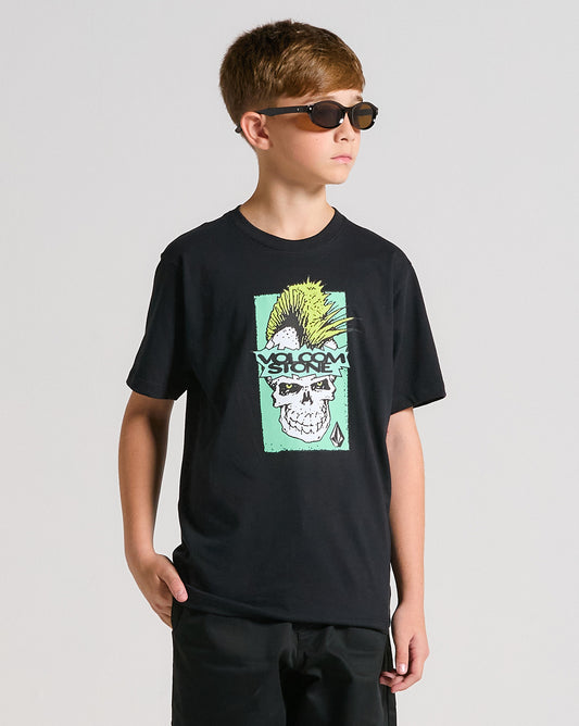 Camiseta Volcom Bringit Juvenil Preta