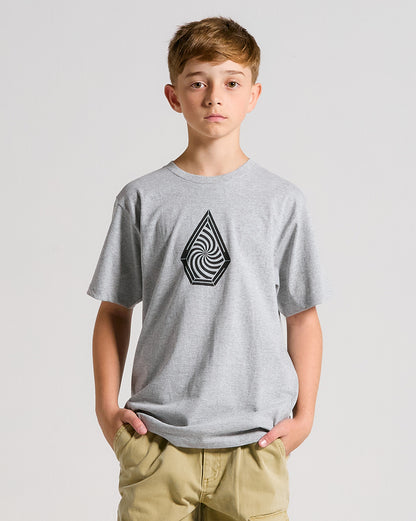 Camiseta Volcom Hypnotix Juvenil Cinza