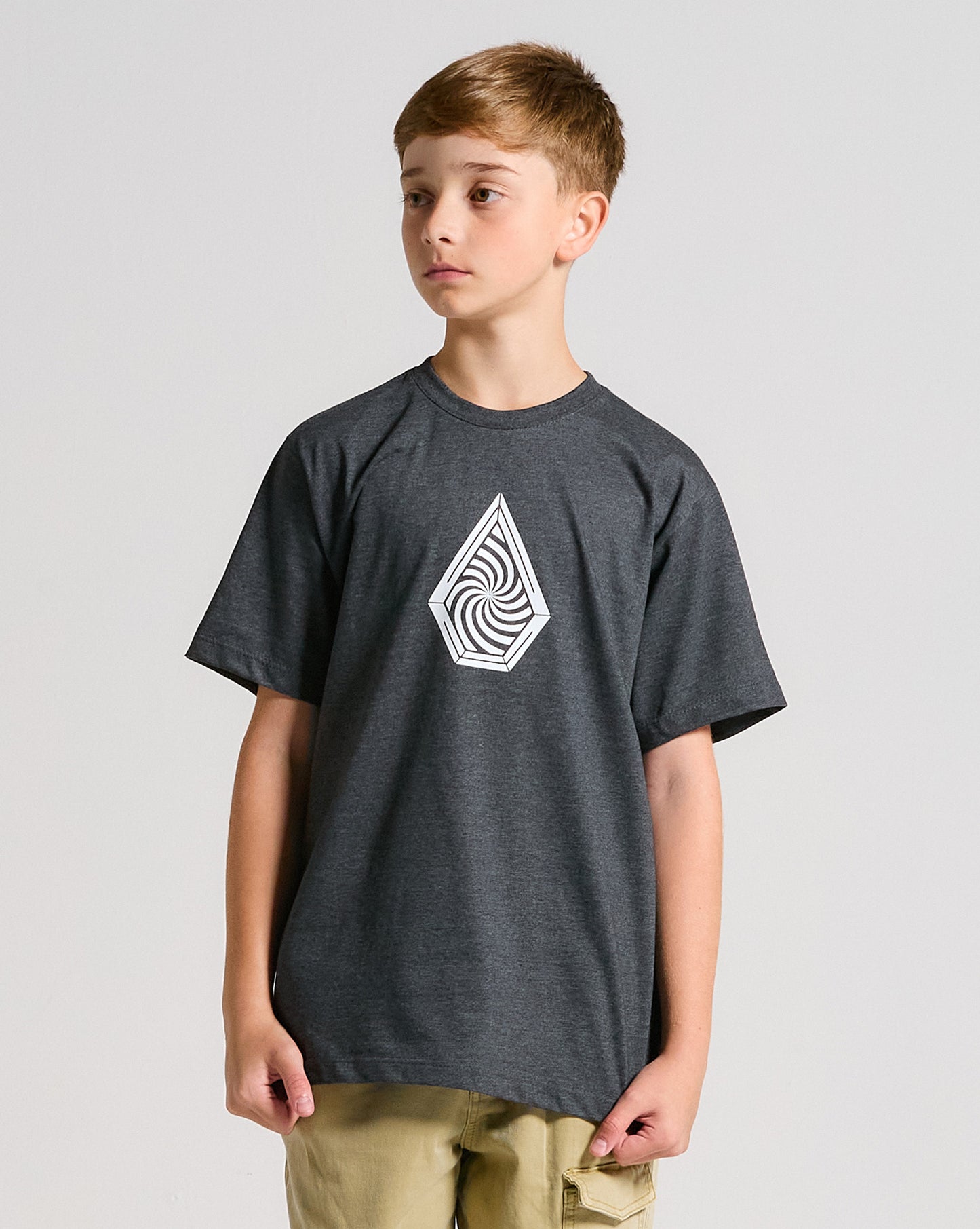 Camiseta Volcom Hypnotix Juvenil Preta