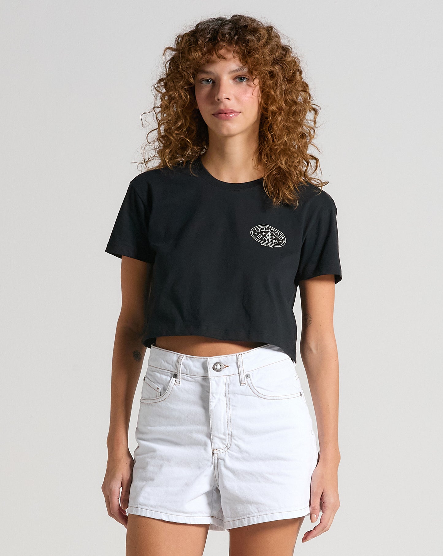 Camiseta Volcom Stoneshine Preta