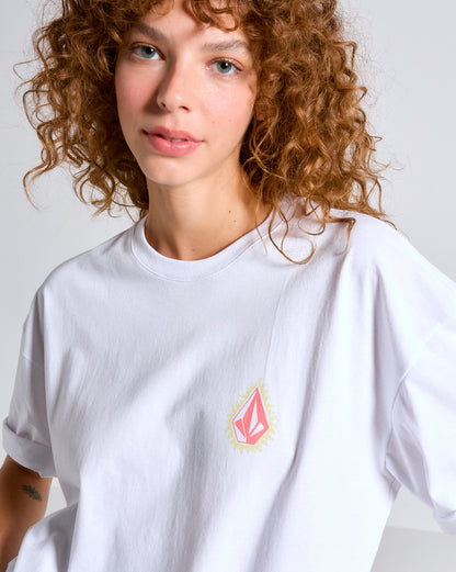 Camiseta Volcom Flame Branca