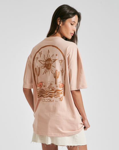 Camiseta Volcom Stones Throw Rosa