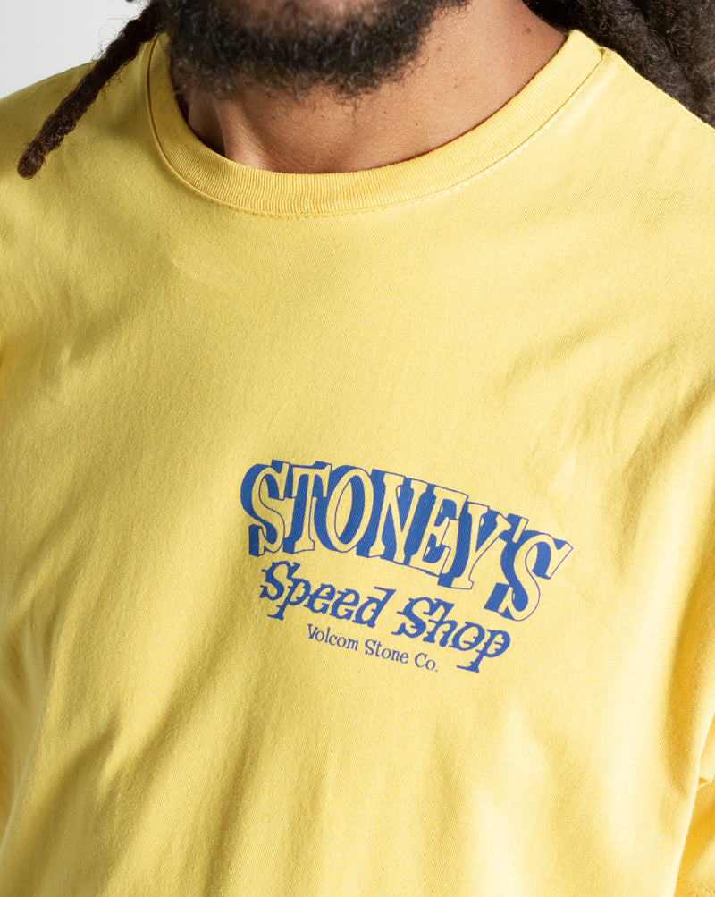 Camiseta Volcom Speed Shop Amarela