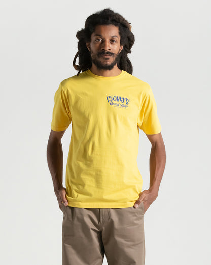 Camiseta Volcom Speed Shop Amarela