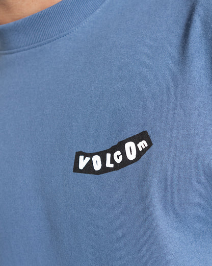 Camiseta Volcom Comfort Pistol Stone Azul