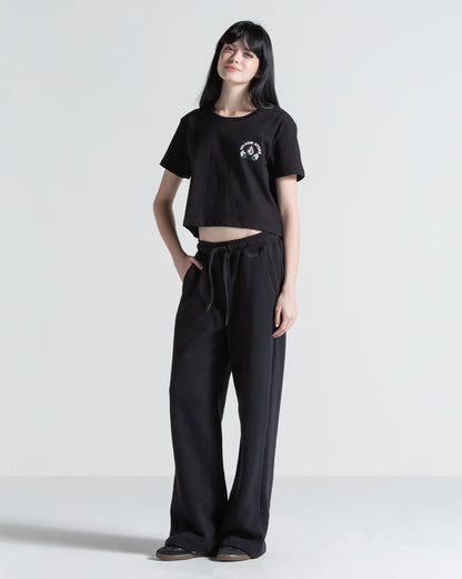 Camiseta Regular Volcom Bloom Preta
