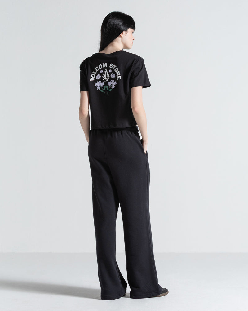 Camiseta Regular Volcom Bloom Preta
