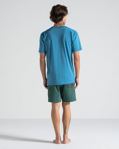 Camiseta Volcom Stone Blanks Azul