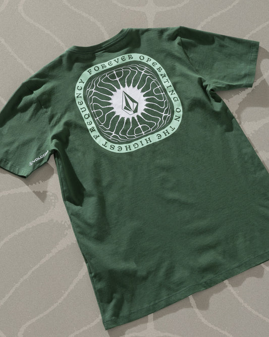 Camiseta Volcom Frequency Verde Escura