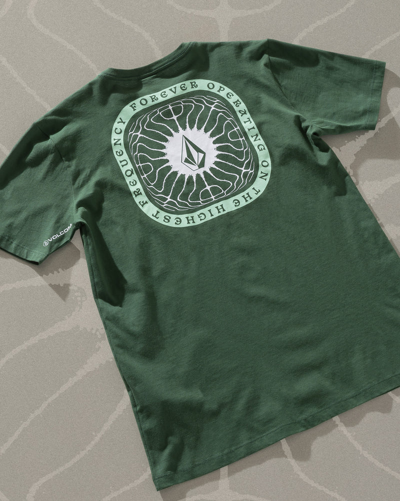 Camiseta Volcom Frequency Verde Escura
