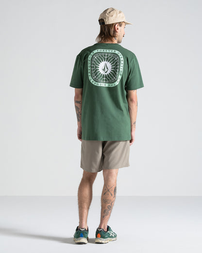 Camiseta Volcom Frequency Verde Escura