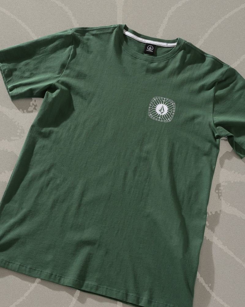 Camiseta Volcom Frequency Verde Escura