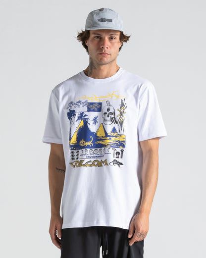 Camiseta Volcom Deserted Branco