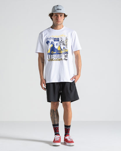 Camiseta Volcom Deserted Branco