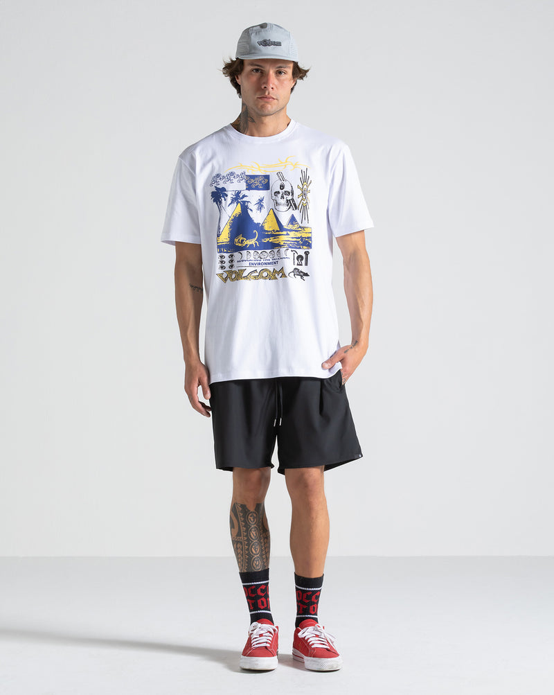 Camiseta Volcom Deserted Branco
