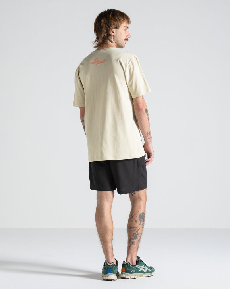 Camiseta Volcom Deserted Bege