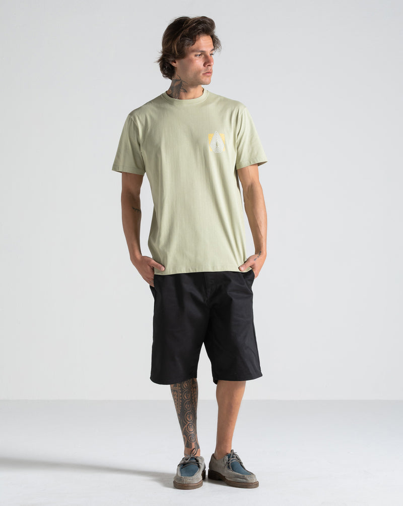 Camiseta Volcom Plated Verde Clara
