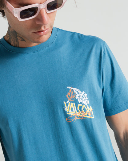 Camiseta Volcom Dropped Azul