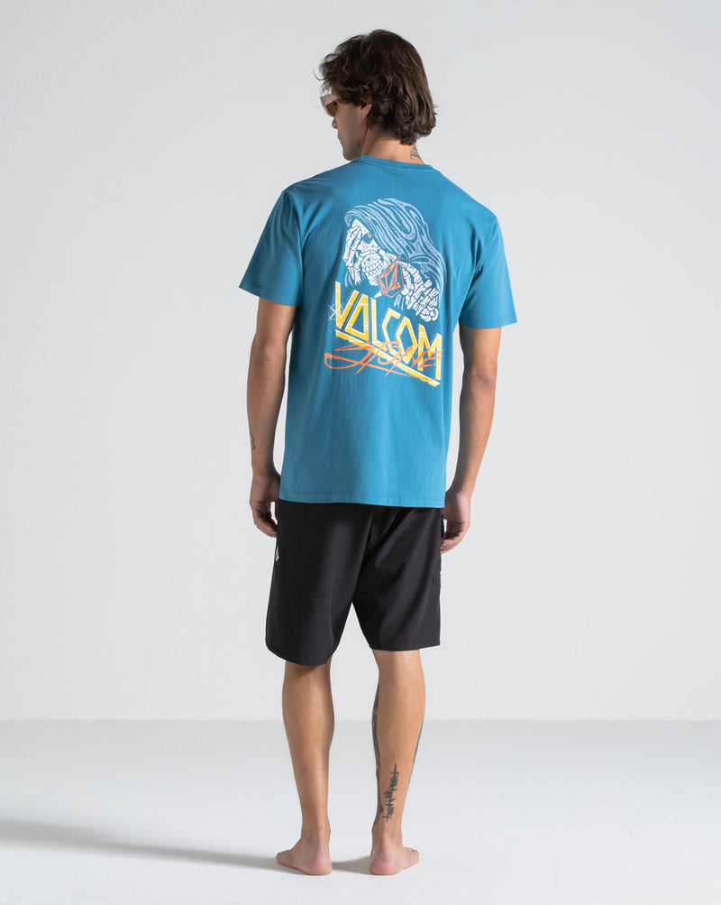 Camiseta Volcom Dropped Azul