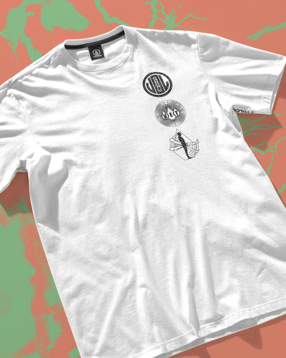 Camiseta Volcom Distance Branca