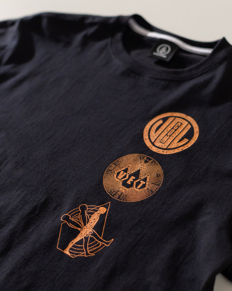 Camiseta Volcom Distance Preta