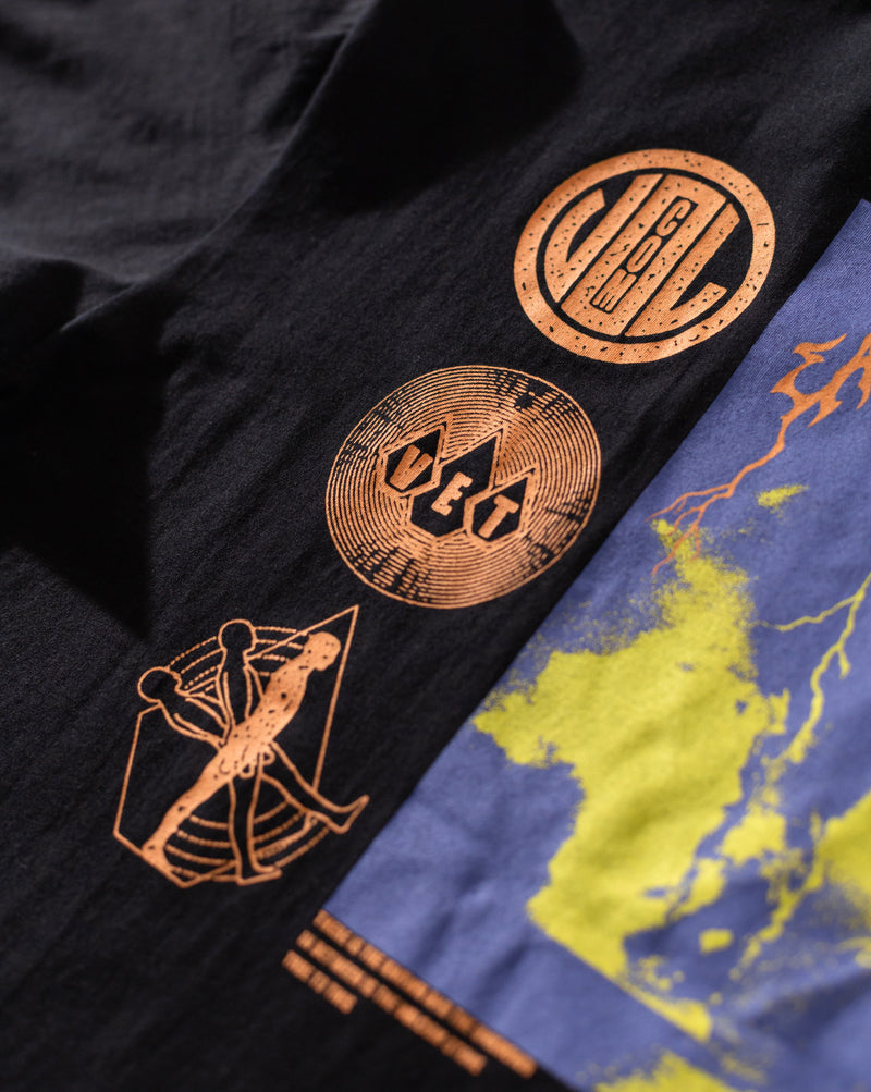 Camiseta Volcom Distance Preta