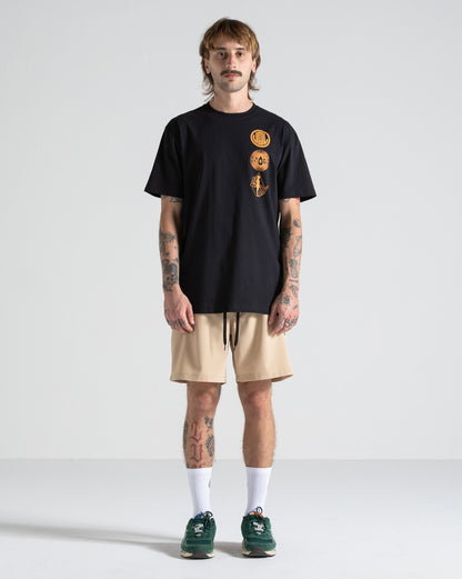 Camiseta Volcom Distance Preta