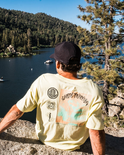 Camiseta Volcom Distance Amarela