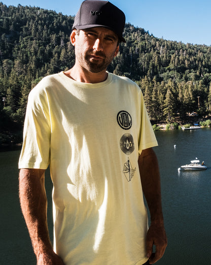 Camiseta Volcom Distance Amarela