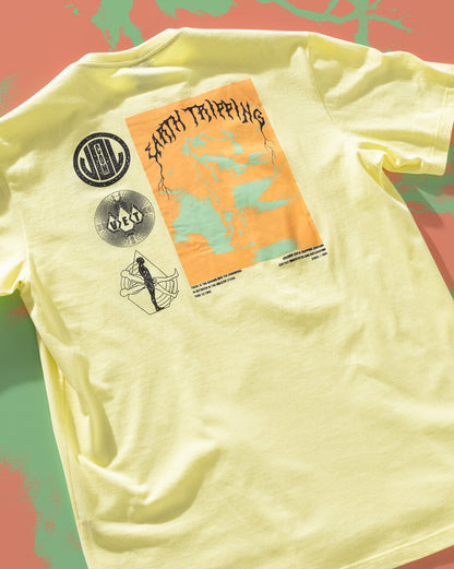 Camiseta Volcom Distance Amarela