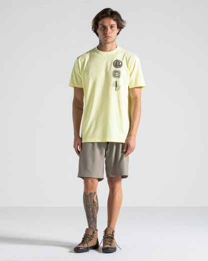 Camiseta Volcom Distance Amarela