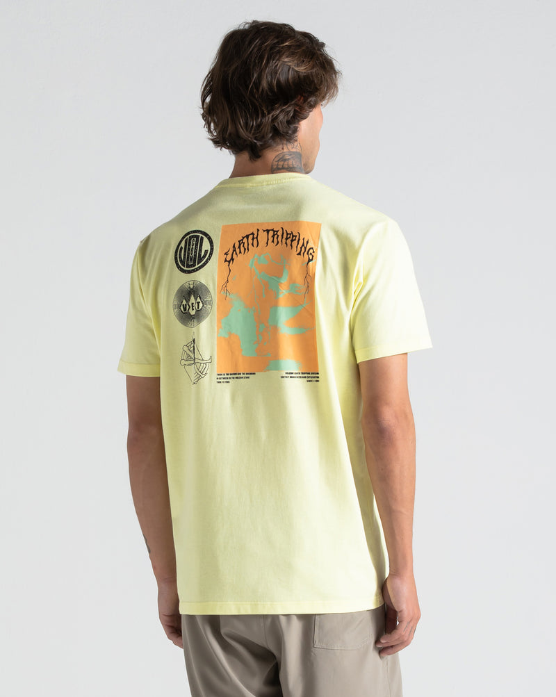 Camiseta Volcom Distance Amarela