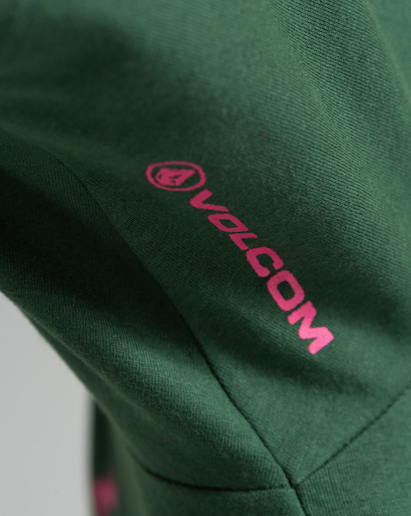 Camiseta Volcom Yewwro Verde Escuro