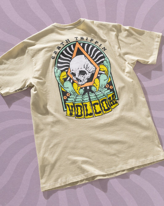 Camiseta Volcom Arched Bege