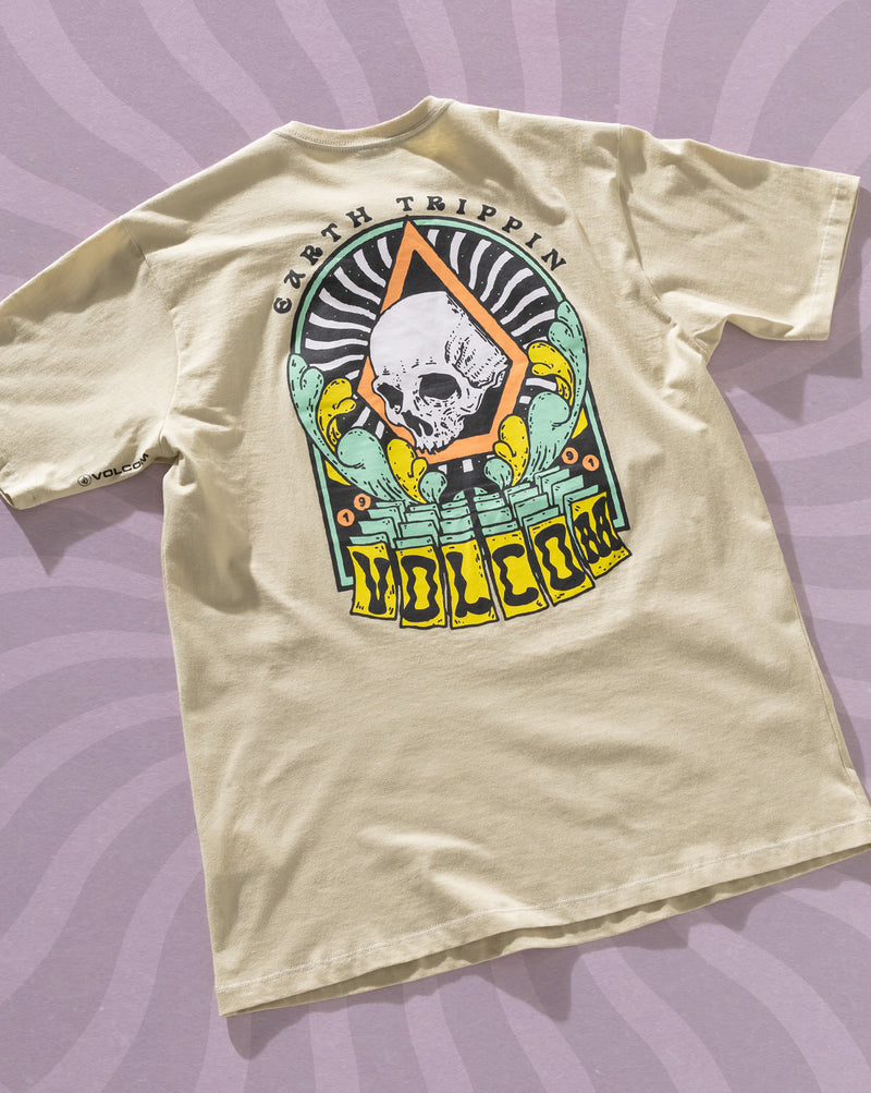 Camiseta Volcom Arched Bege