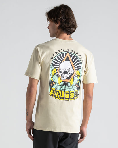 Camiseta Volcom Arched Bege