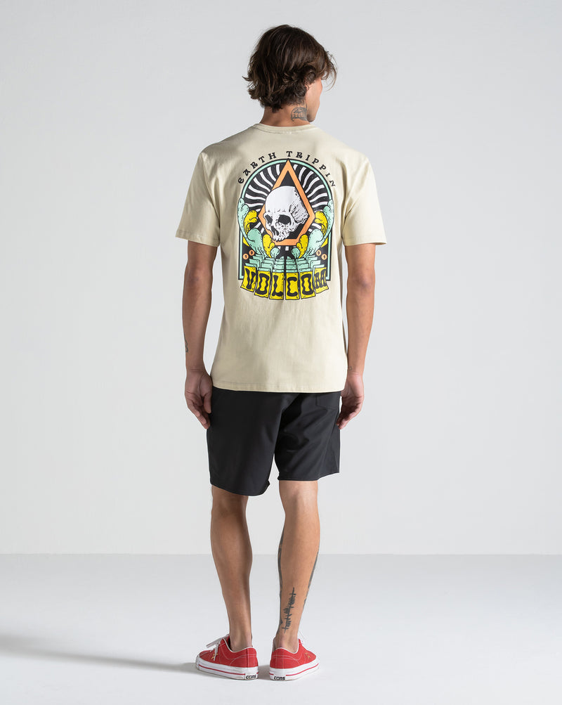 Camiseta Volcom Arched Bege