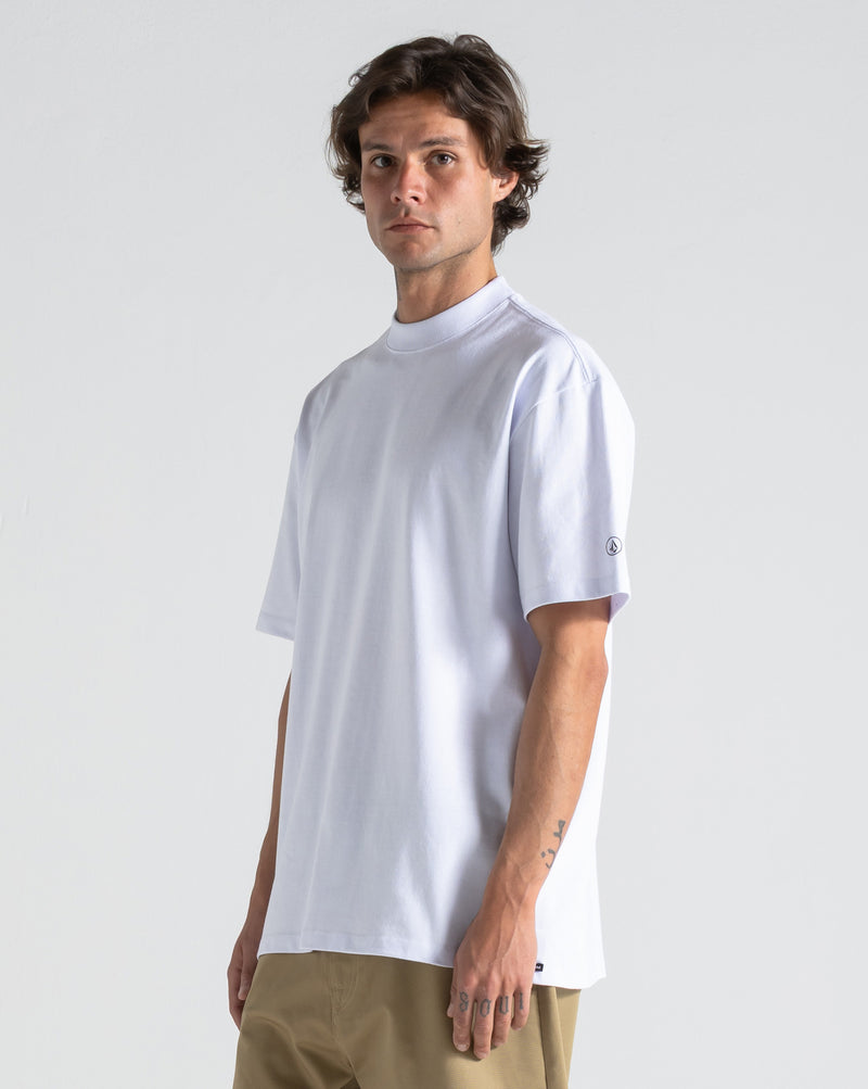 Camiseta Comfort Fit Volcom Circle Solid Branca