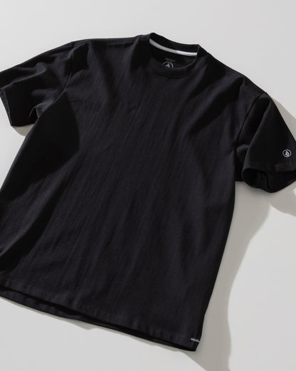 Camiseta Comfort Fit Volcom Circle Solid Preta