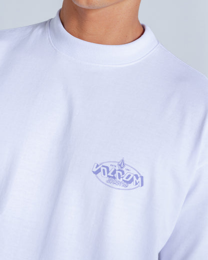 Camiseta Comfort Fit Volcom Tumbled Branca