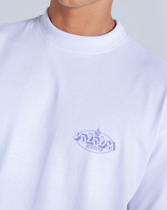 Camiseta Comfort Fit Volcom Tumbled Branca