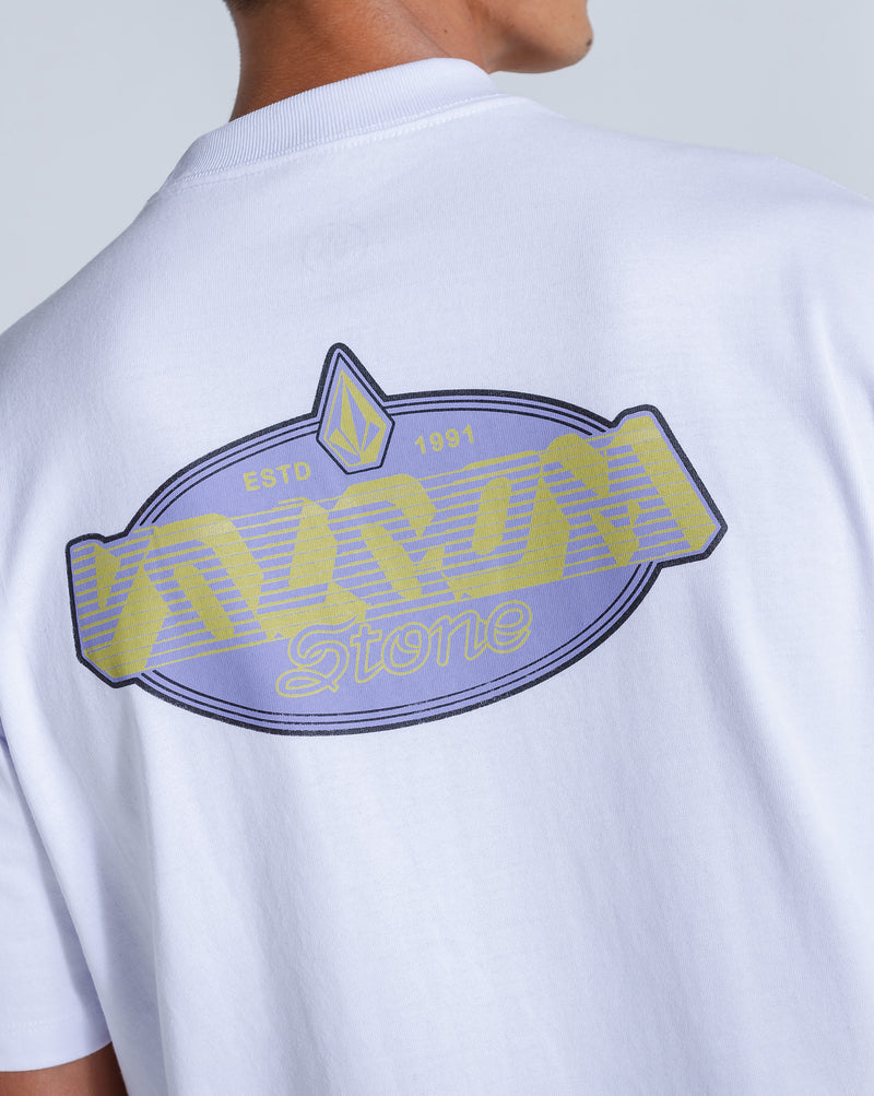 Camiseta Comfort Fit Volcom Tumbled Branca