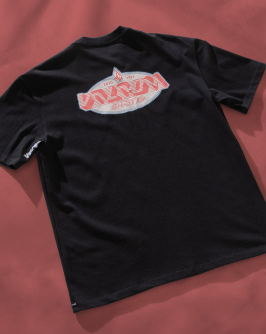 Camiseta Comfort Fit Volcom Tumbled Preta