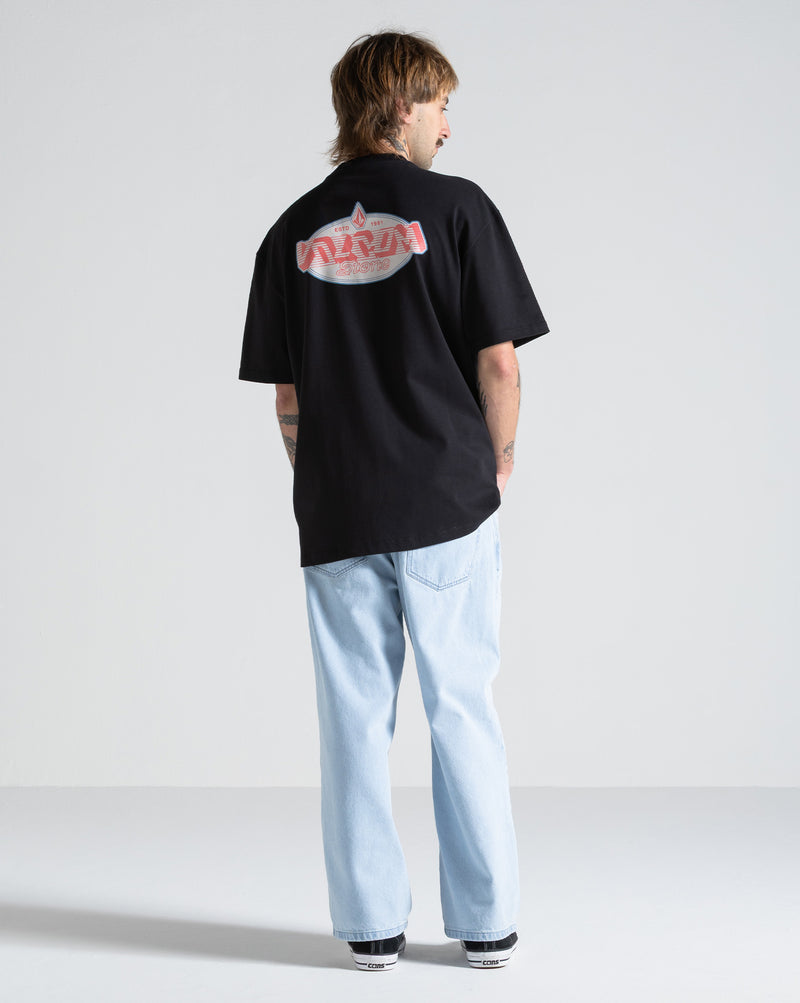 Camiseta Comfort Fit Volcom Tumbled Preta