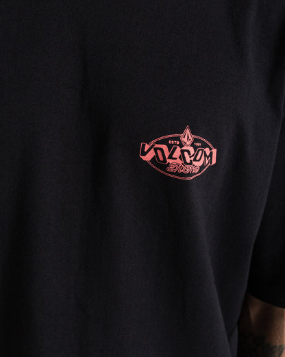 Camiseta Comfort Fit Volcom Tumbled Preta