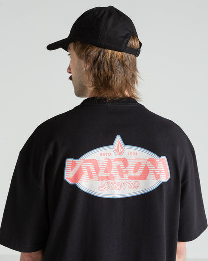 Camiseta Comfort Fit Volcom Tumbled Preta